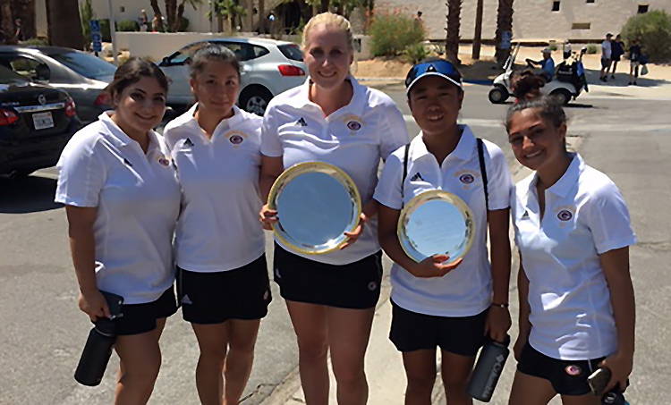 Women’s golf finishes third in the desert