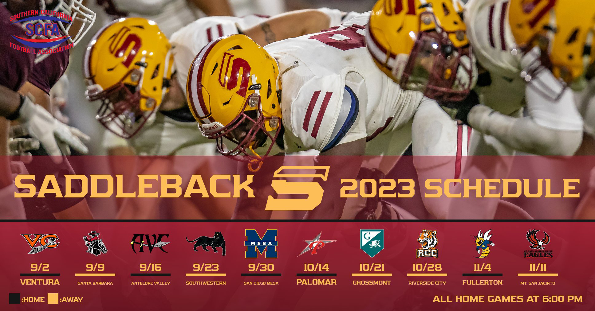 2023 Football schedule announced